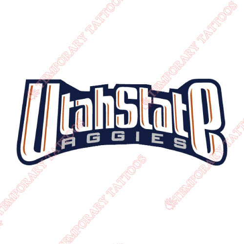 Utah State Aggies Customize Temporary Tattoos Stickers NO.6744